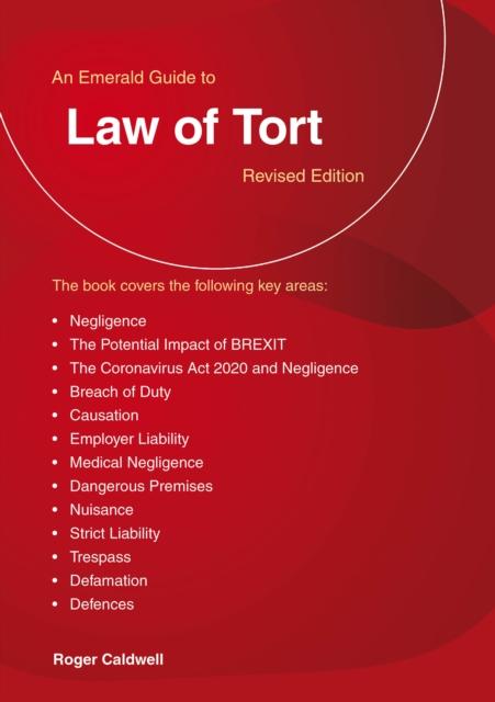 Vorderes Coverbild An Emerald Guide to Law of Tort