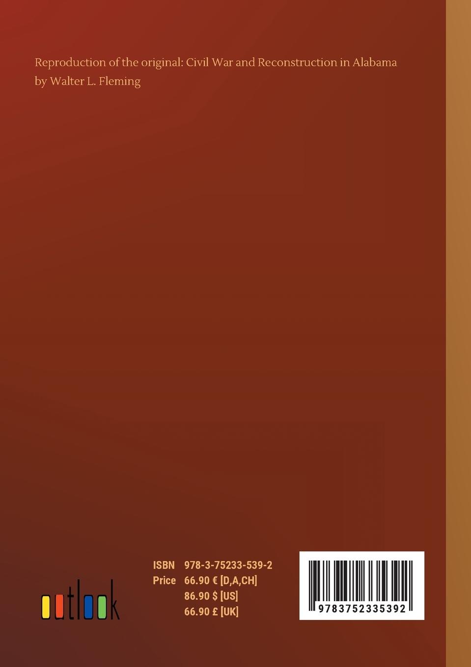 Rückseitencover Civil War and Reconstruction in Alabama