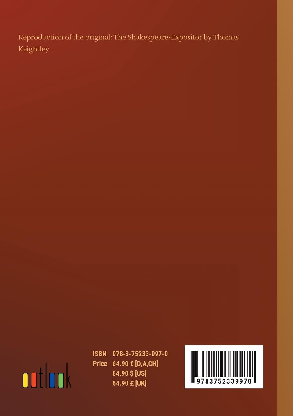 Rückseitencover The Shakespeare-Expositor