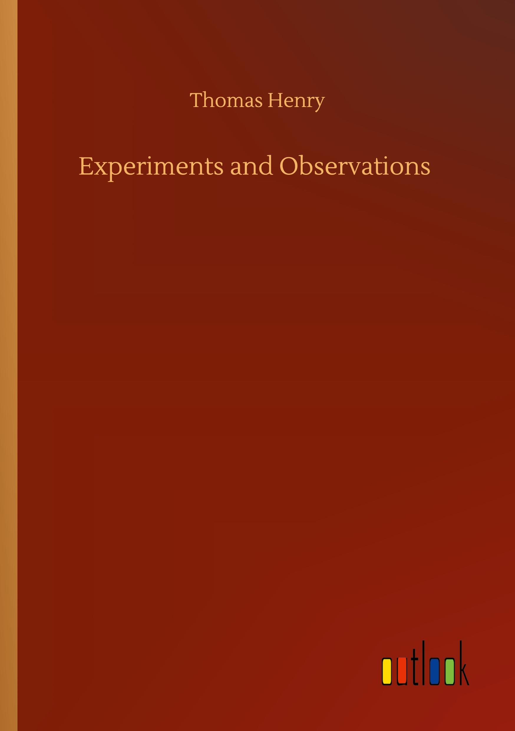 Vorderes Coverbild Experiments and Observations