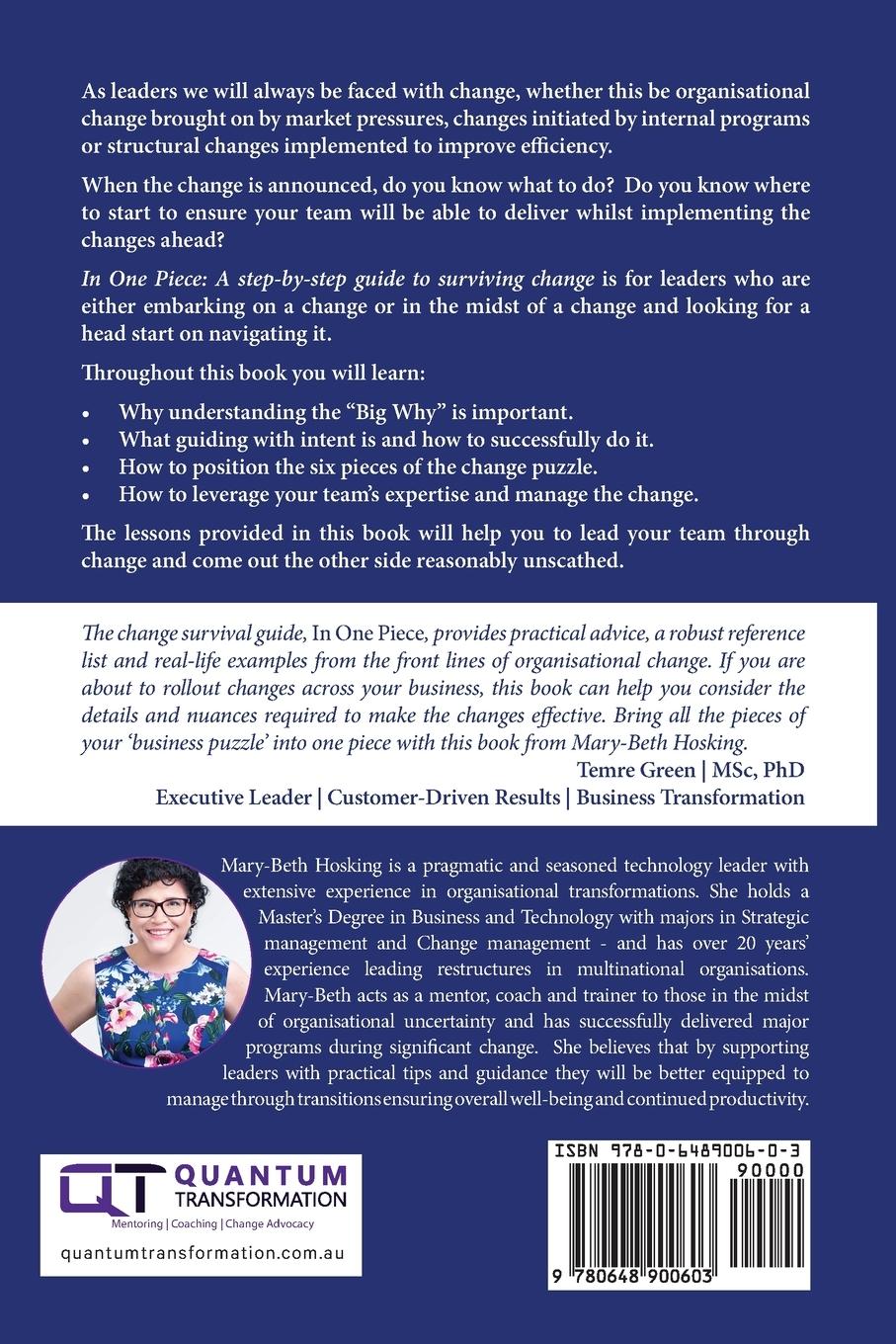 Rückseitencover In One Piece: A step by step guide to surviving change