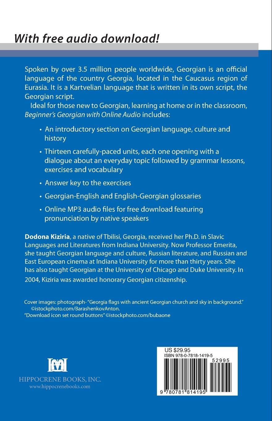 Rückseitencover Beginner's Georgian with Online Audio