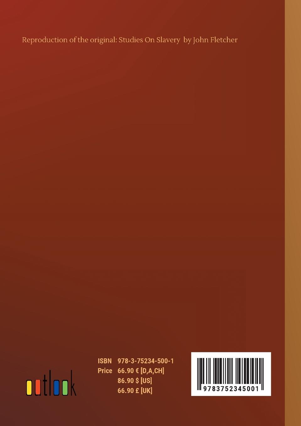 Rückseitencover Studies On Slavery