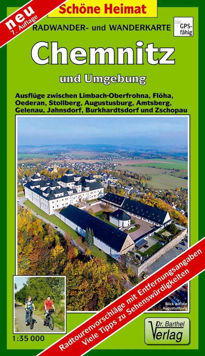 Vorderes Coverbild Radwander- und Wanderkarte Chemnitz und Umgebung 1 : 35 000