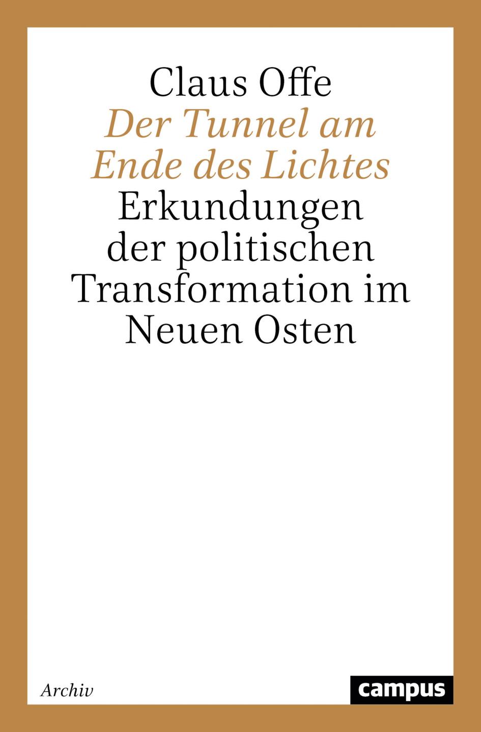 Vorderes Coverbild Der Tunnel am Ende des Lichtes