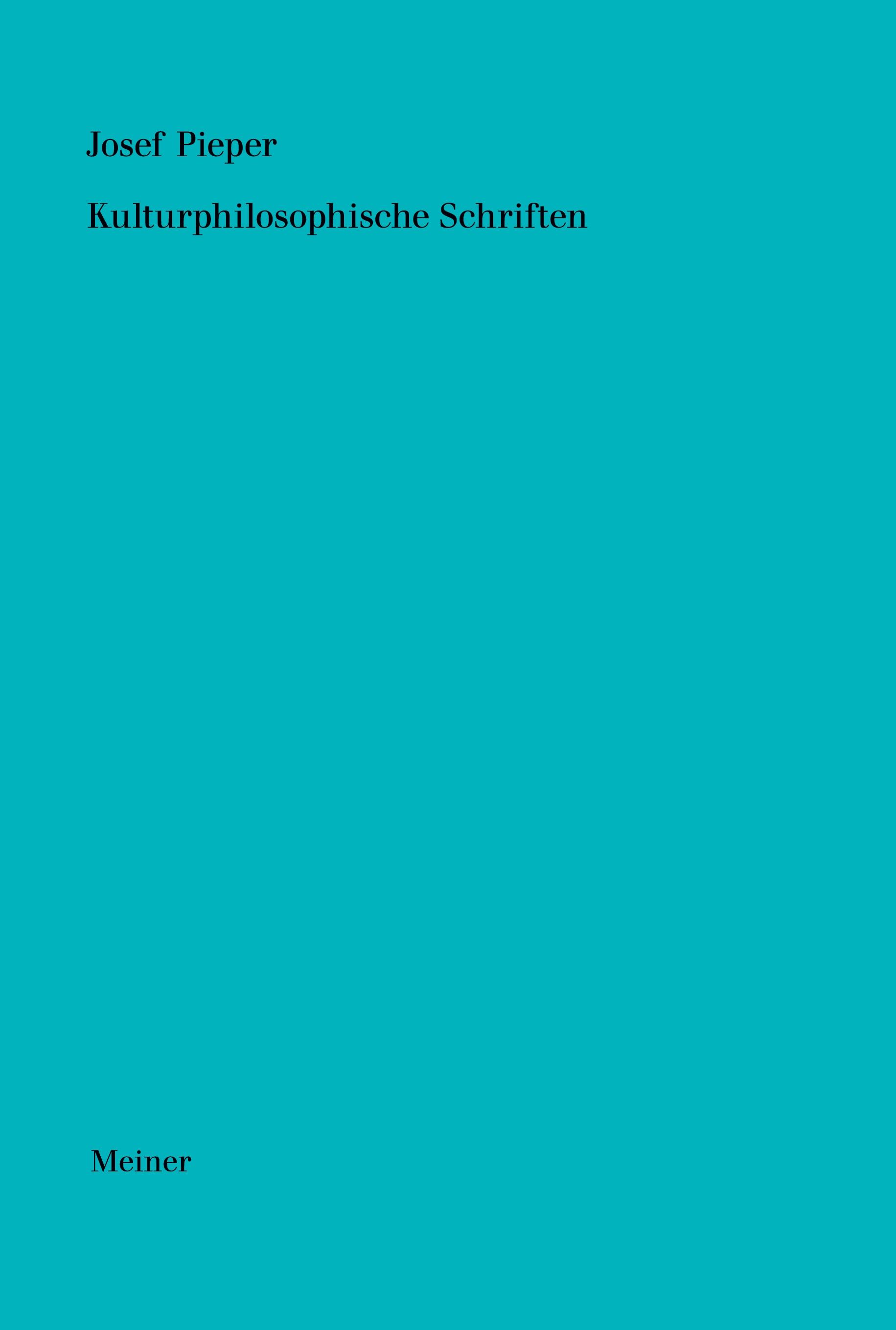 Vorderes Coverbild Werke / Kulturphilosophische Schriften