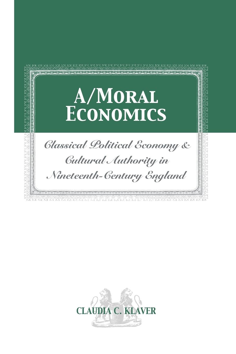 Vorderes Coverbild A/MORAL ECONOMICS
