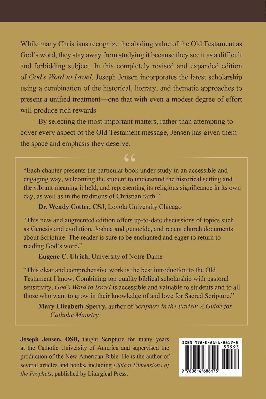 Rückseitencover God's Word to Israel