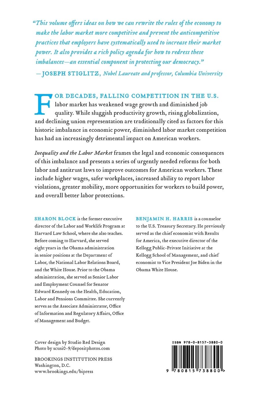 Rückseitencover Inequality and the Labor Market