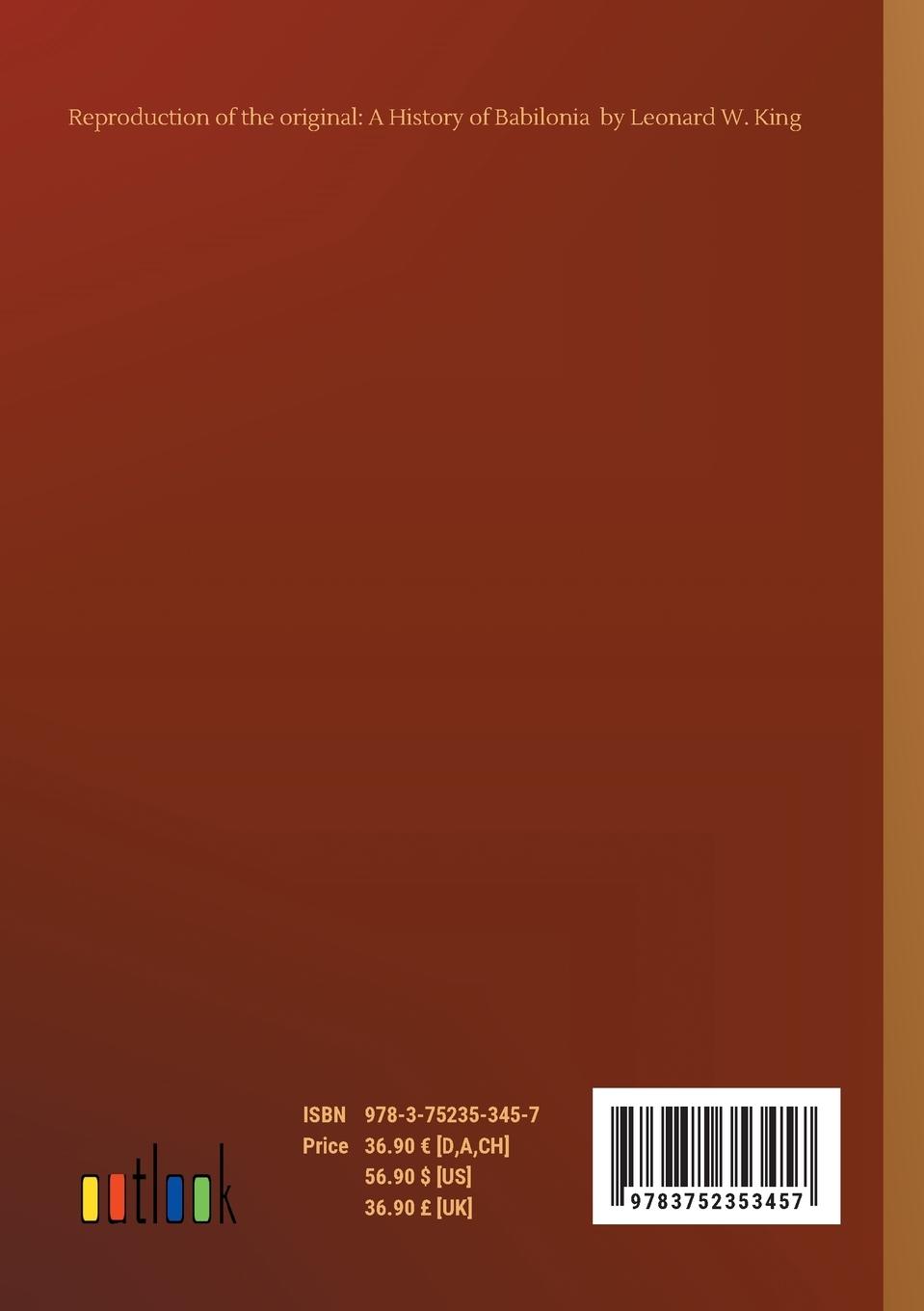 Rückseitencover A History of Babilonia