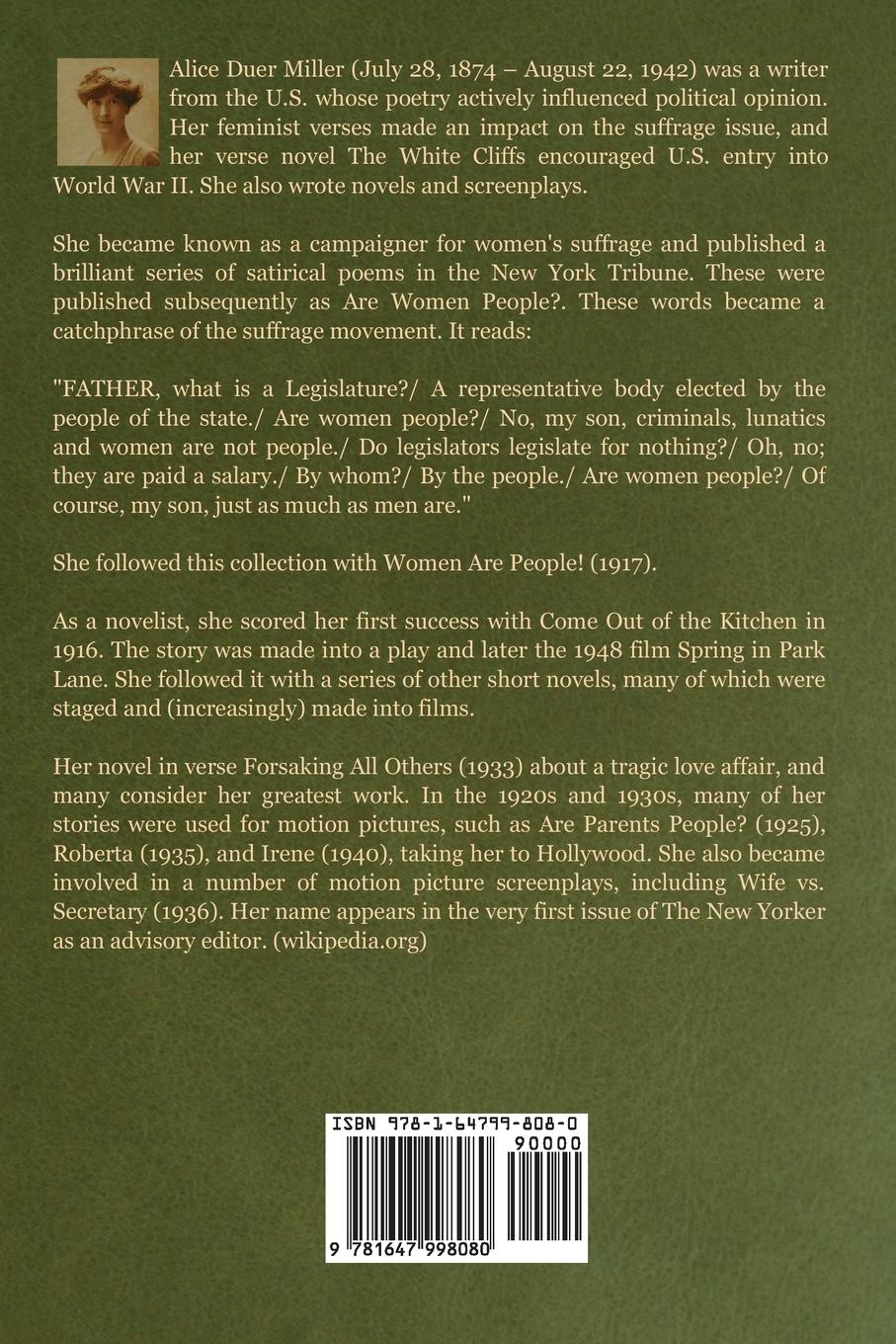 Rückseitencover Are Women People?