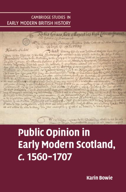 Vorderes Coverbild Public Opinion in Early Modern Scotland, c.1560-1707