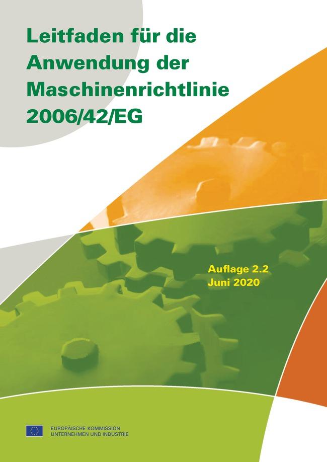 Vorderes Coverbild Leitfaden für die Anwendung der Maschinenrichtlinie 2006/42/EG
