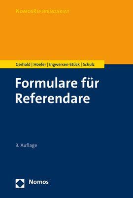 Vorderes Coverbild Formulare für Referendare