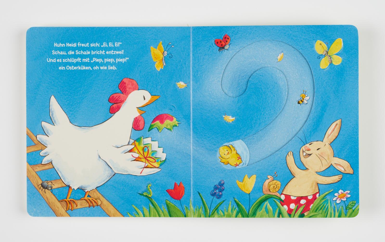 Beispielinhalt (Bild) Ei, Ei, Ei, was kullert da?