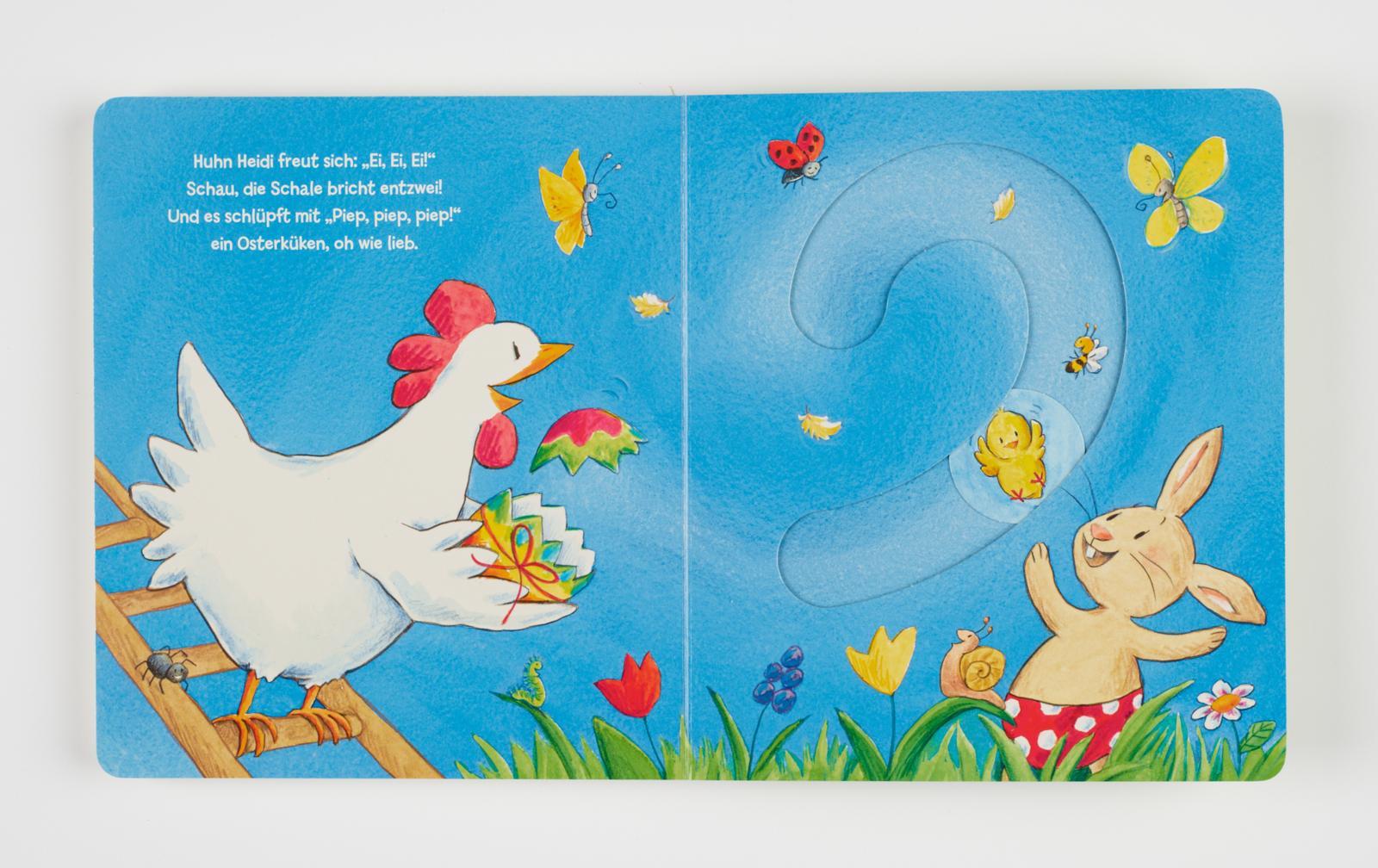 Beispielinhalt (Bild) Ei, Ei, Ei, was kullert da?