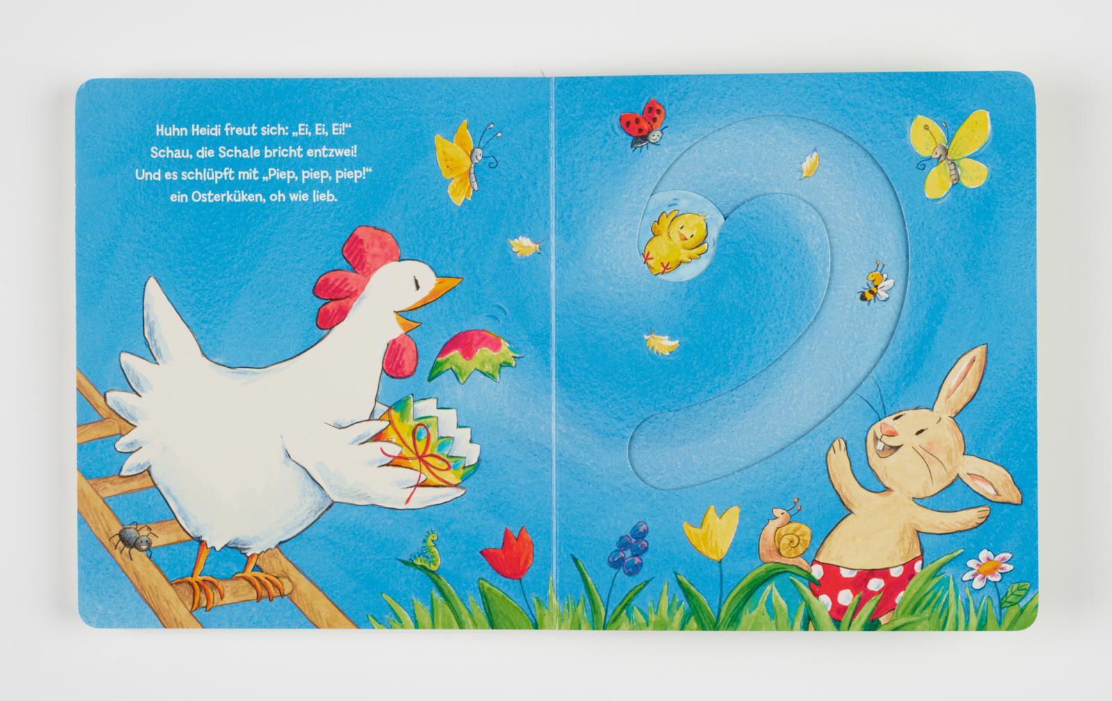 Beispielinhalt (Bild) Ei, Ei, Ei, was kullert da?