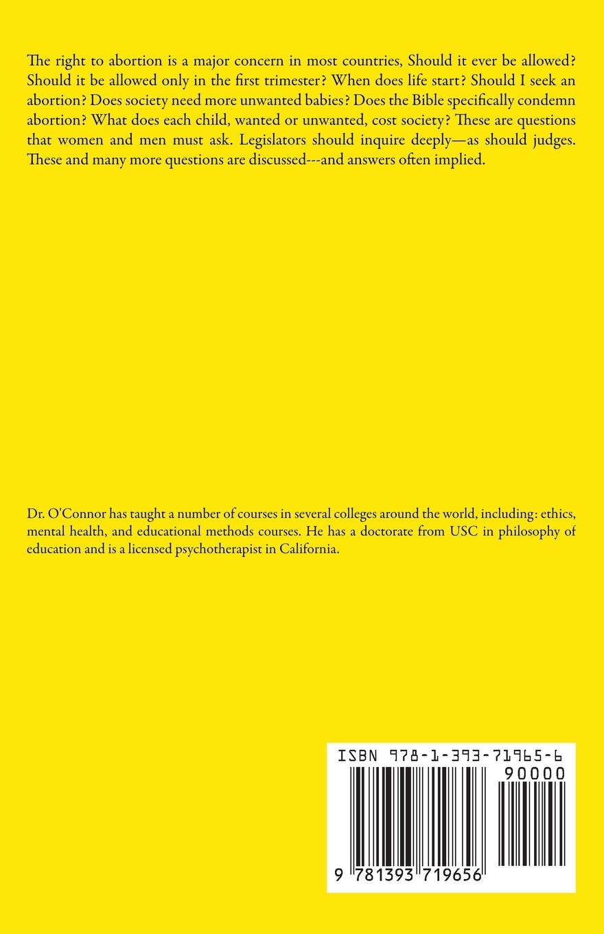 Rückseitencover Abortion--Analyzing the New and Old Arguments