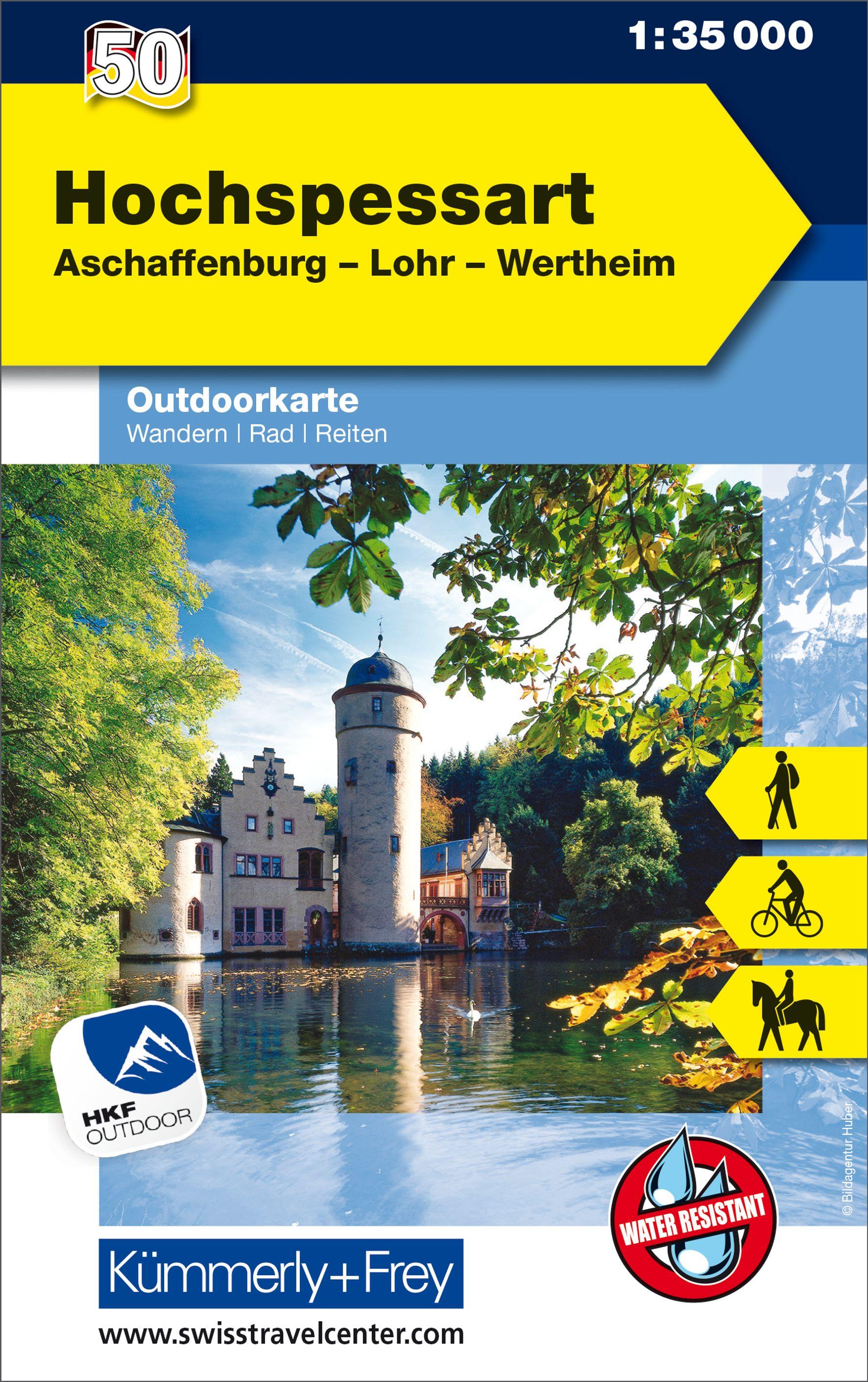 Vorderes Coverbild Hochspessart, Aschaffenburg, Lohr, Wertheim 1 : 35 000