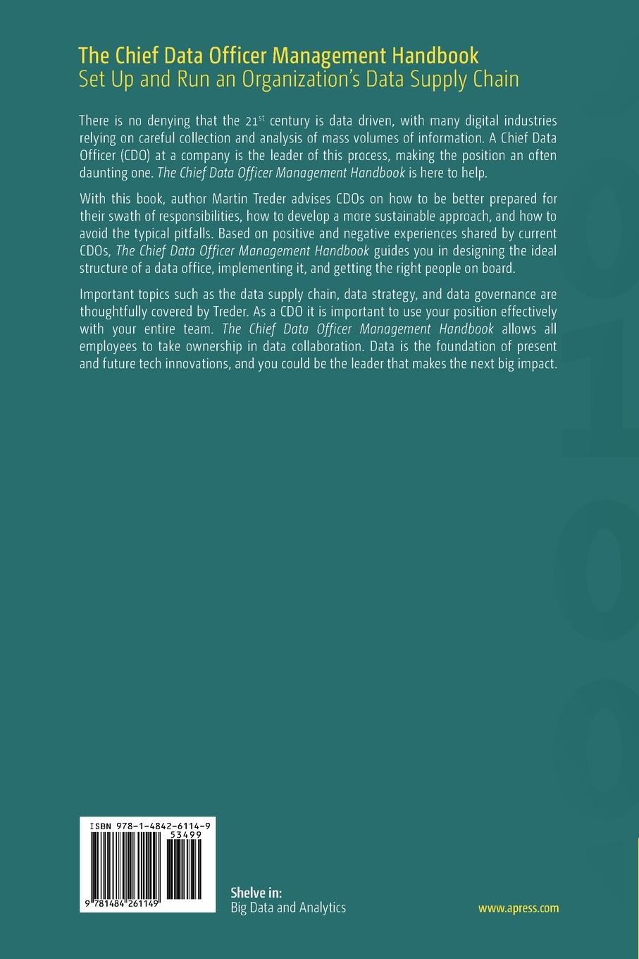 Rückseitencover The Chief Data Officer Management Handbook