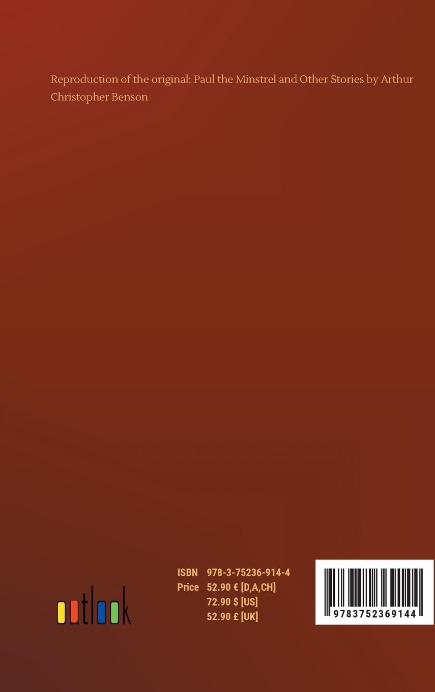 Rückseitencover Paul the Minstrel and Other Stories