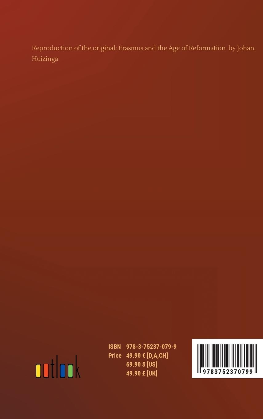 Rückseitencover Erasmus and the Age of Reformation