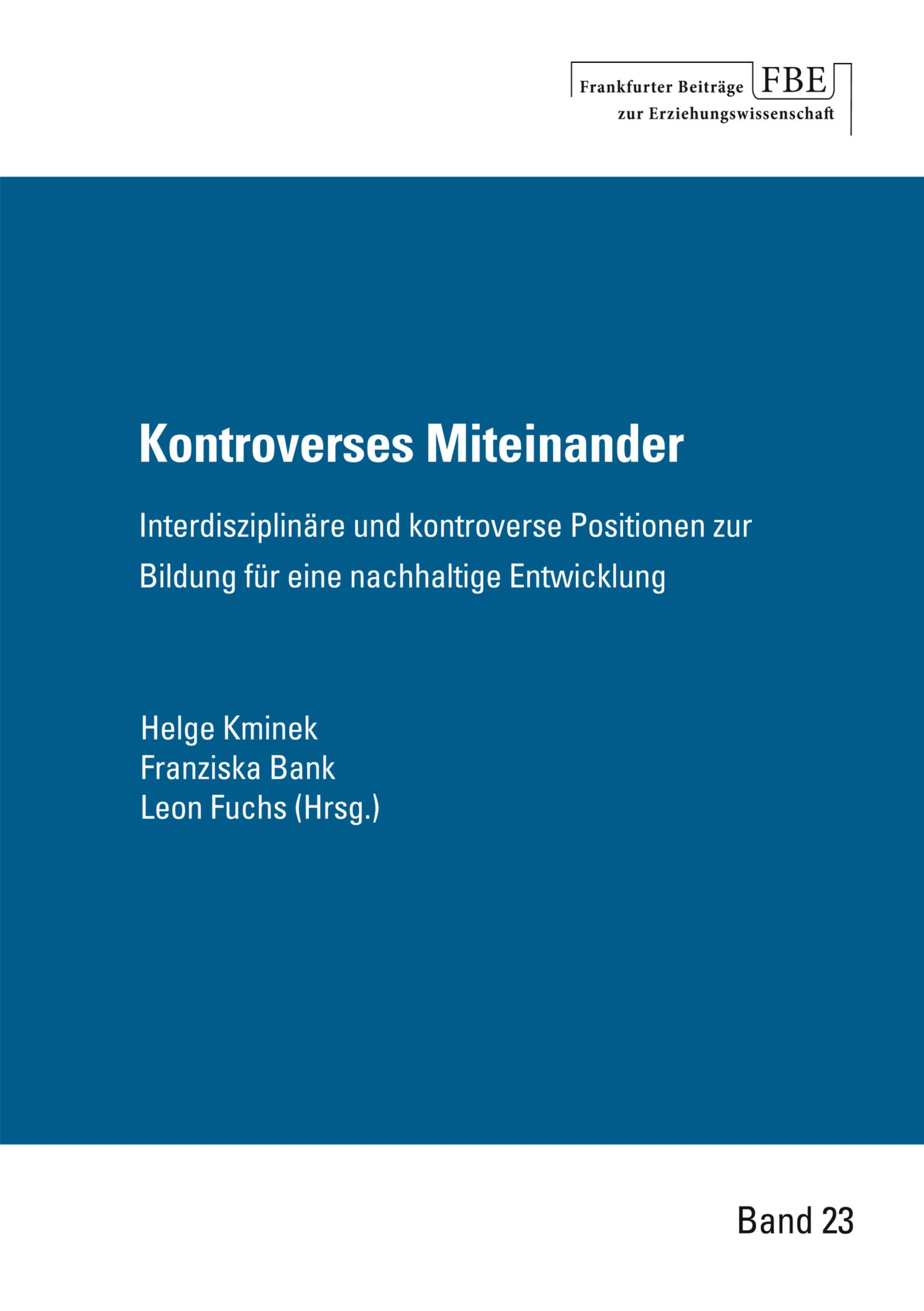 Vorderes Coverbild Kontroverses Miteinander