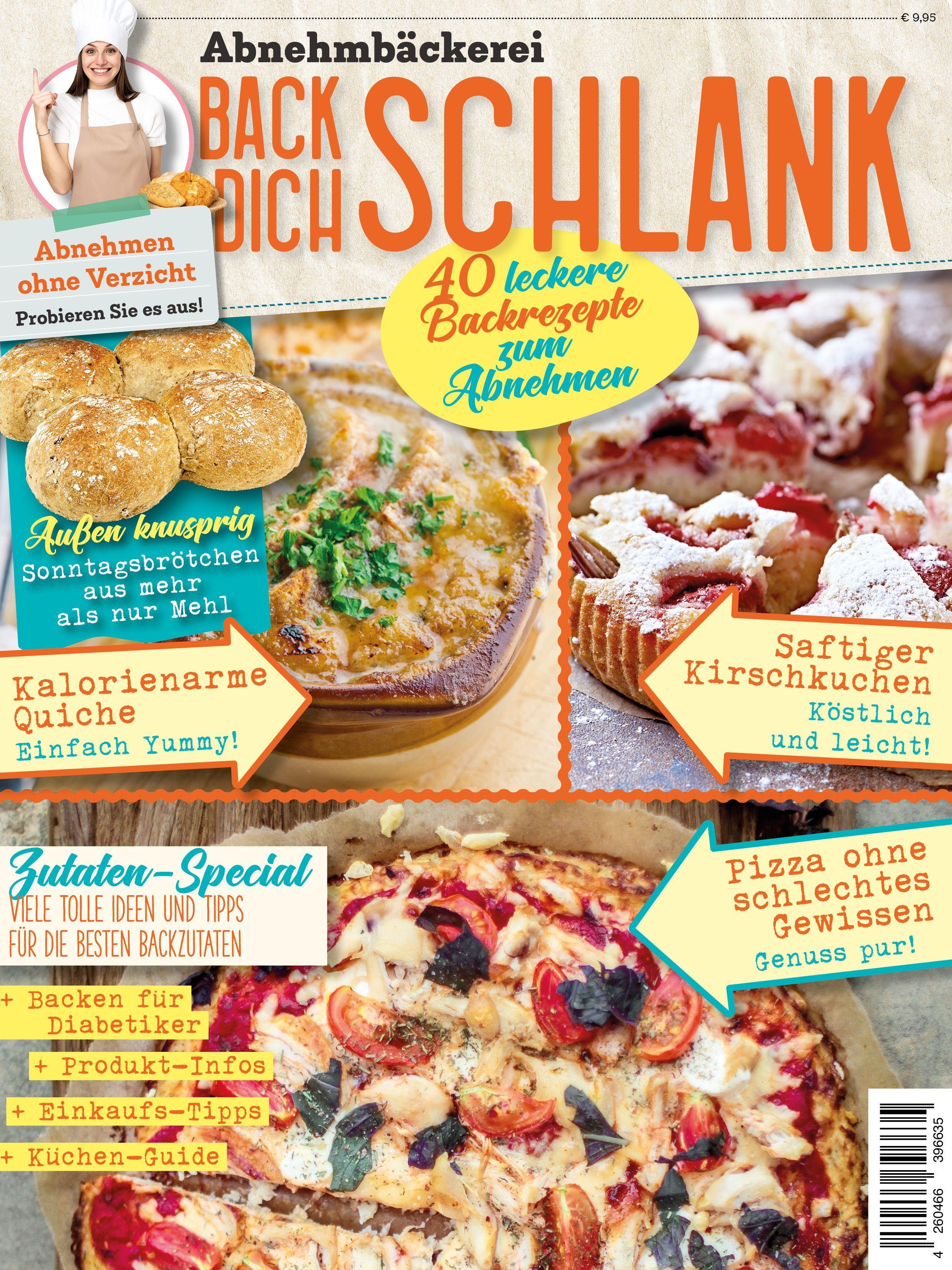 Vorderes Coverbild Abnehmbäckerei Back Dich schlank