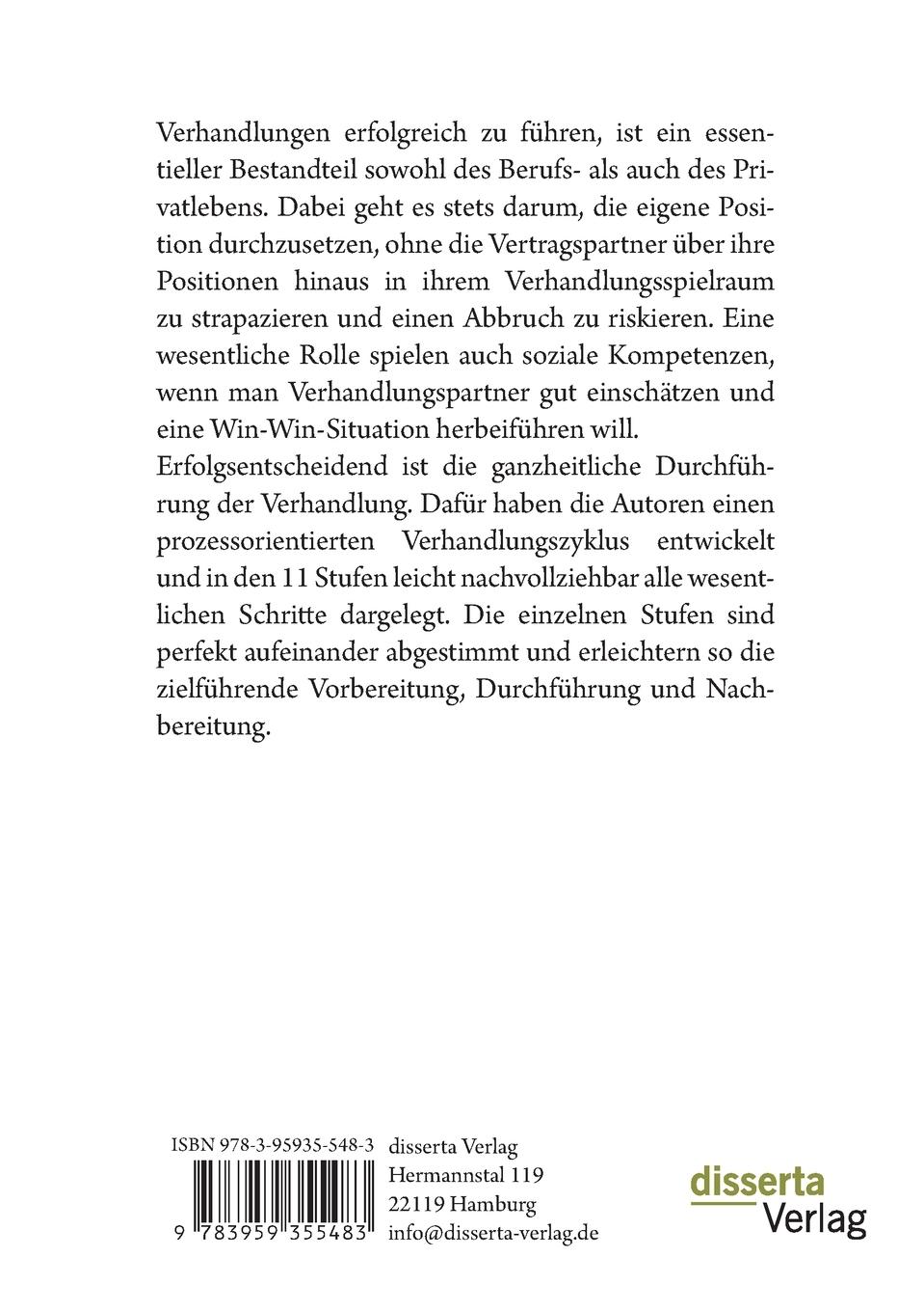 Rückseitencover Erfolgreiches Verhandlungsmanagement: Mit sozialer Kompetenz gezielt zum Erfolg