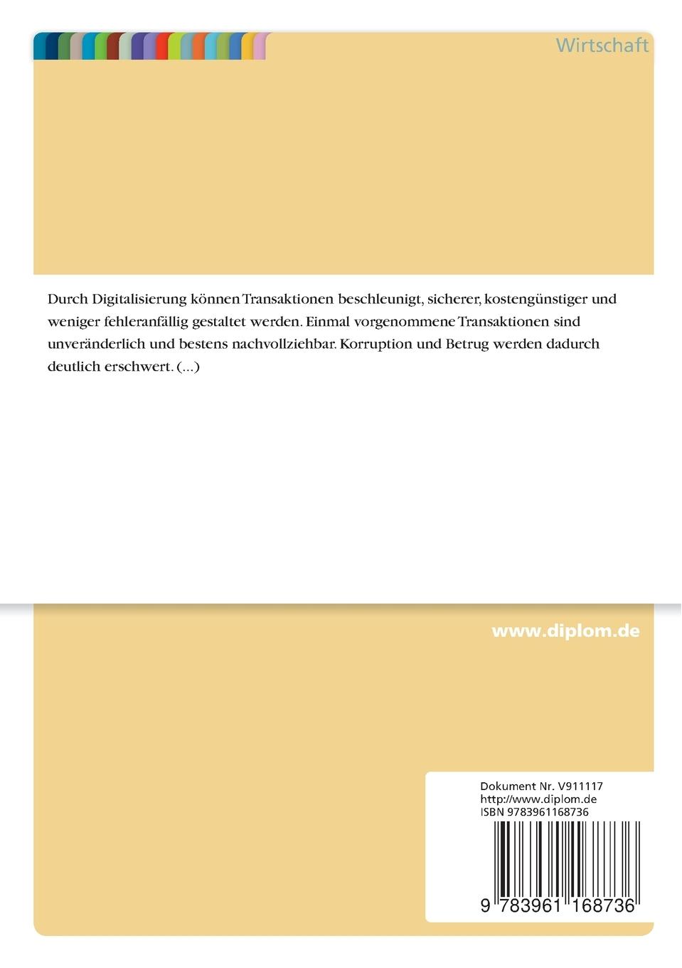 Rückseitencover Blockchain