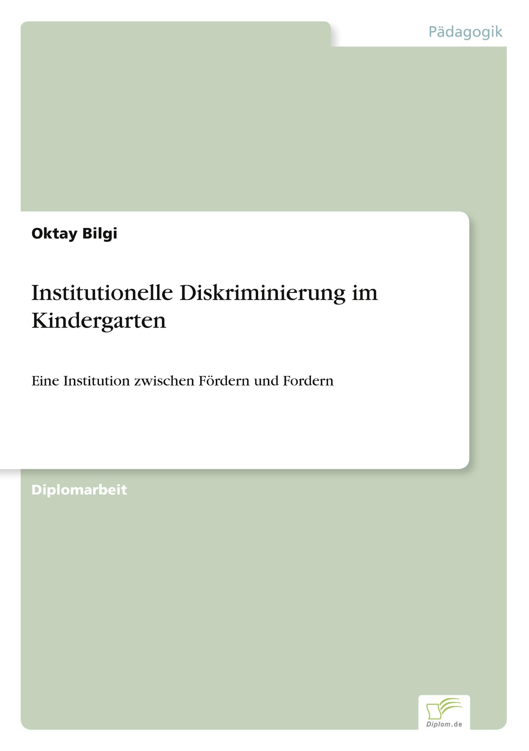 Vorderes Coverbild Institutionelle Diskriminierung im Kindergarten