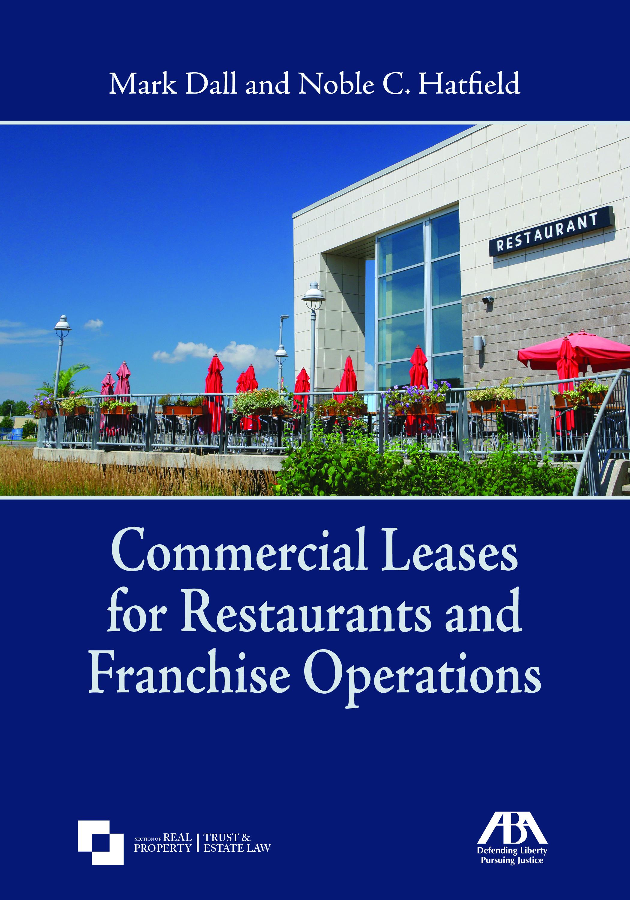 Vorderes Coverbild Commercial Leases for Restaurants and Franchise Operations