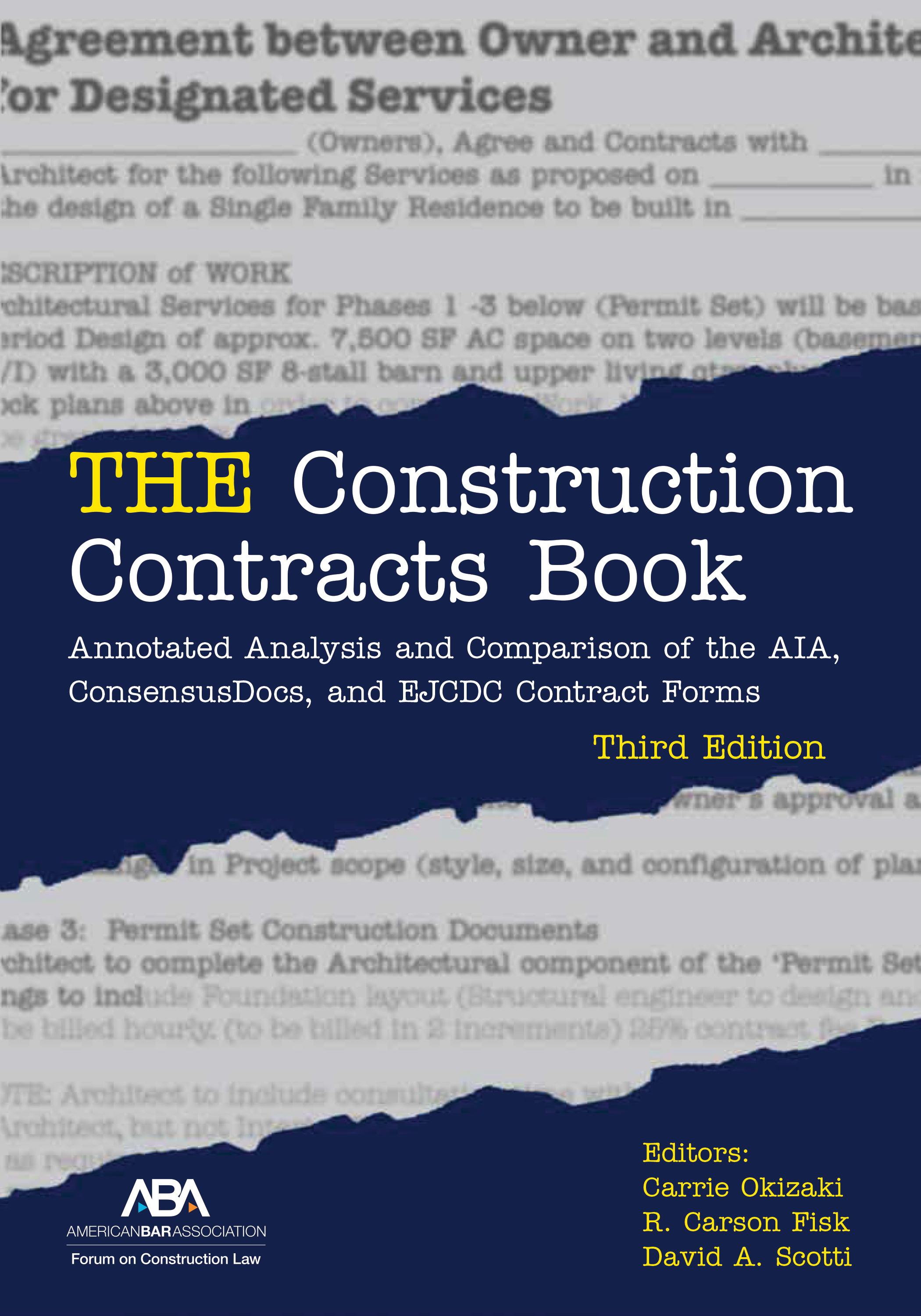 Vorderes Coverbild The Construction Contracts Book