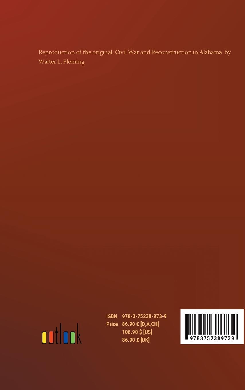 Rückseitencover Civil War and Reconstruction in Alabama