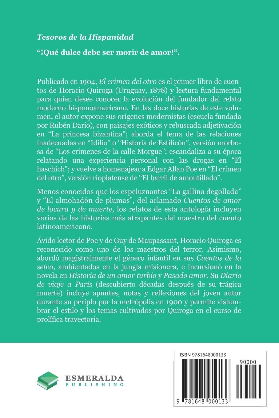 Rückseitencover El crimen del otro