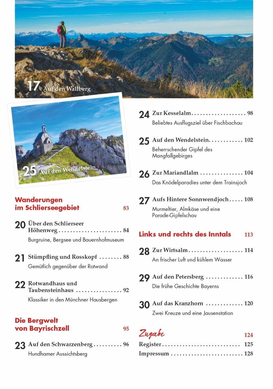 Beispielinhalt (Bild) Die Bayerischen Hausberge für Wandermuffel