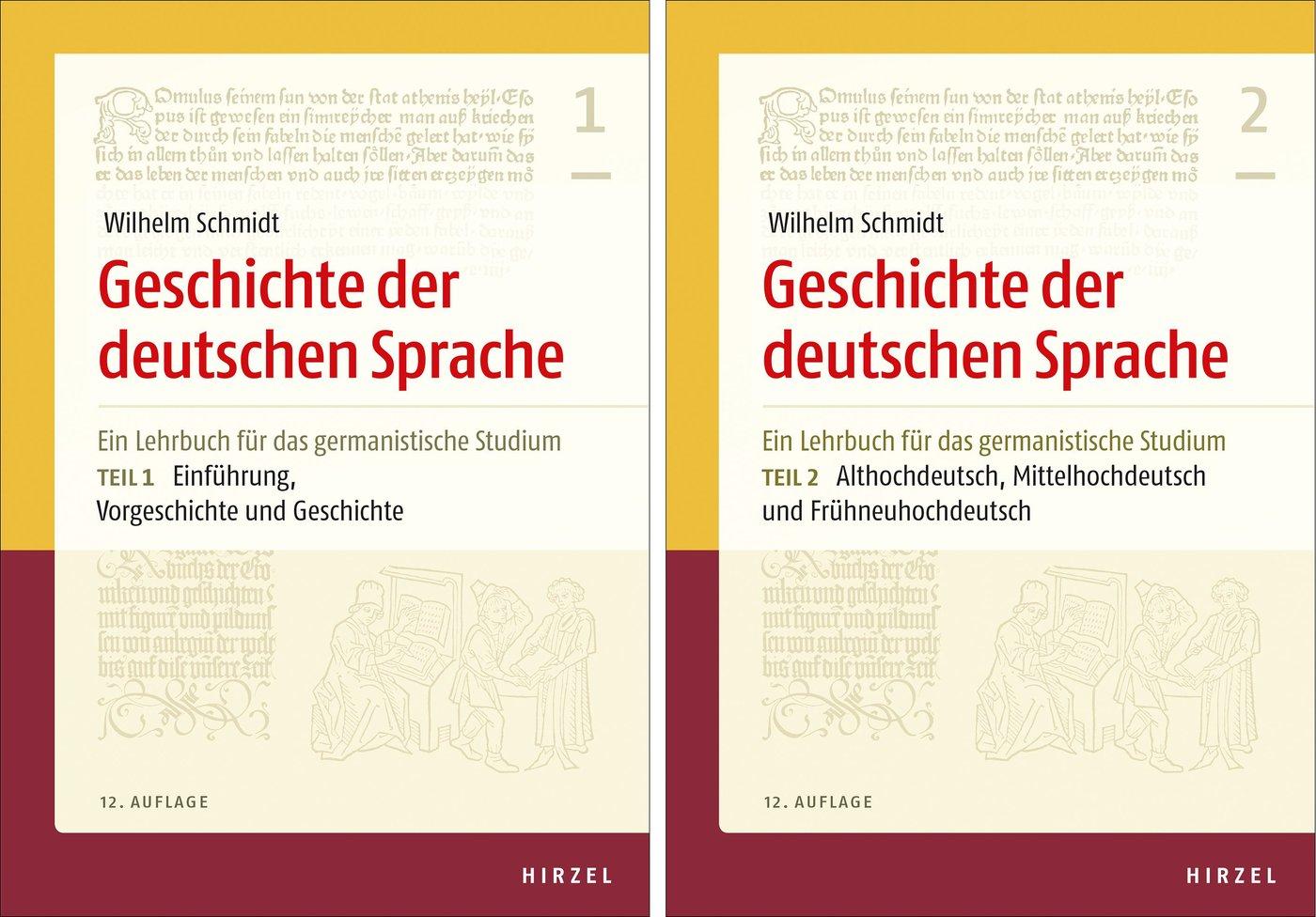Vorderes Coverbild Geschichte der deutschen Sprache. Teil 1 und 2
