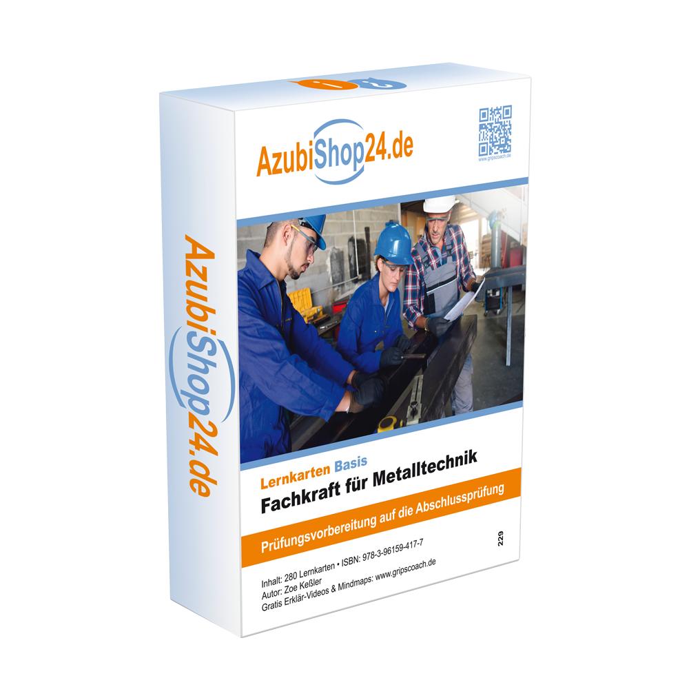 Vorderes Coverbild Fachkraft für Metalltechnik. Prüfung Lernkarten