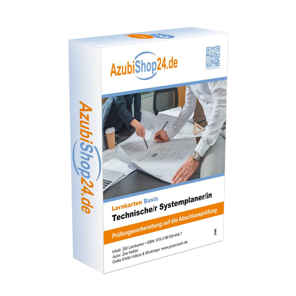 Vorderes Coverbild Technischer Systemplaner. Prüfung Lernkarten
