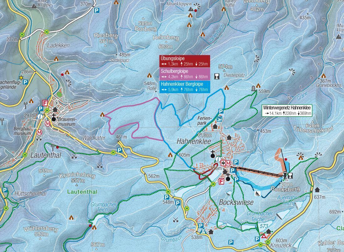 Beispielinhalt (Bild) Wanderkarte Der Westliche Harz 1:50.000