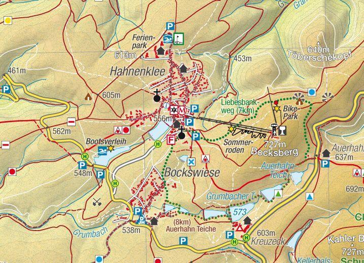 Beispielinhalt (Bild) Wanderkarte Der Westliche Harz 1:50.000