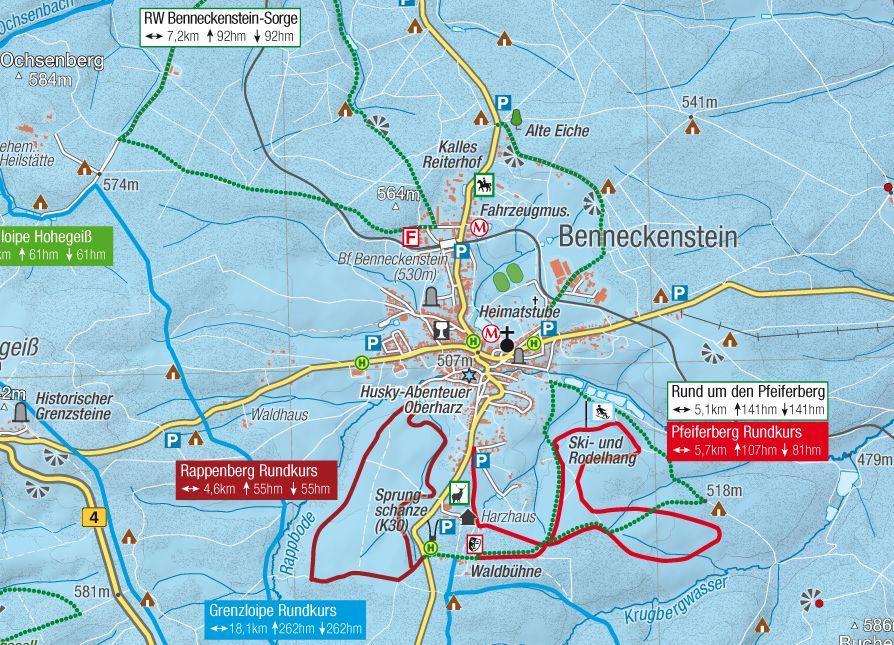Beispielinhalt (Bild) Wanderkarte Der Mittlere Harz 1:50.000