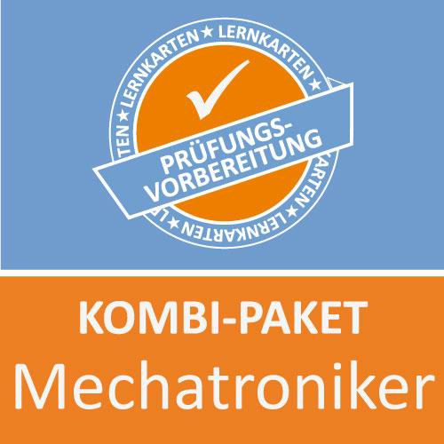 Vorderes Coverbild AzubiShop24.de Kombi-Paket Lernkarten Mechatroniker /in. Prüfung. Ausbildung