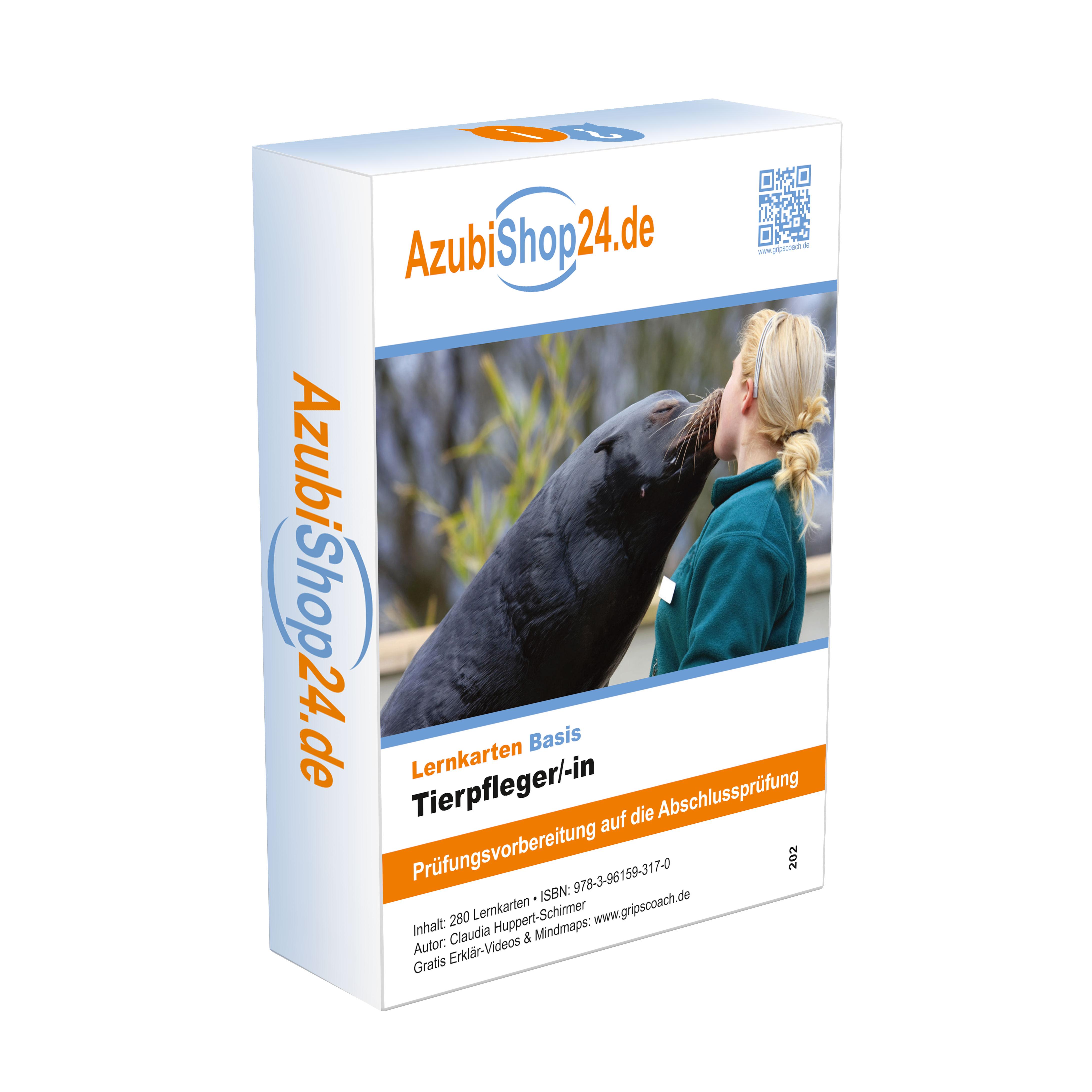 Beispielinhalt (Bild) AzubiShop24.de Kombi-Paket Lernkarten Tierpfleger /in