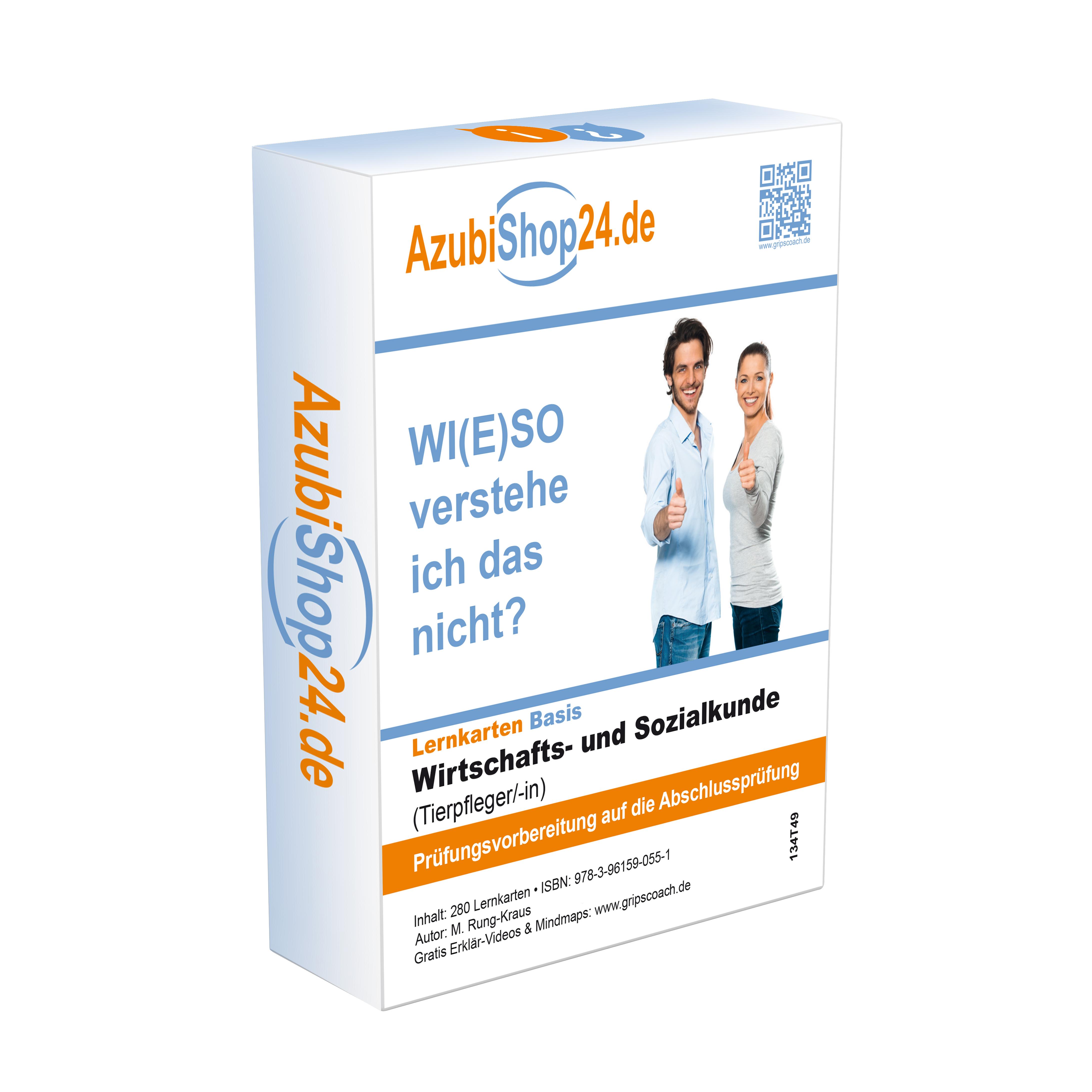Beispielinhalt (Bild) AzubiShop24.de Kombi-Paket Lernkarten Tierpfleger /in