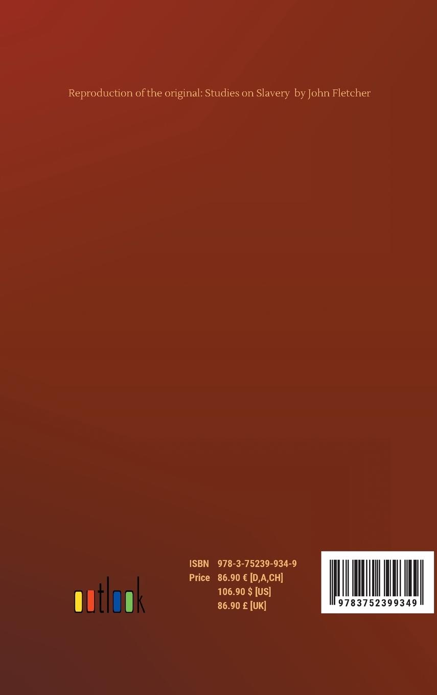 Rückseitencover Studies on Slavery