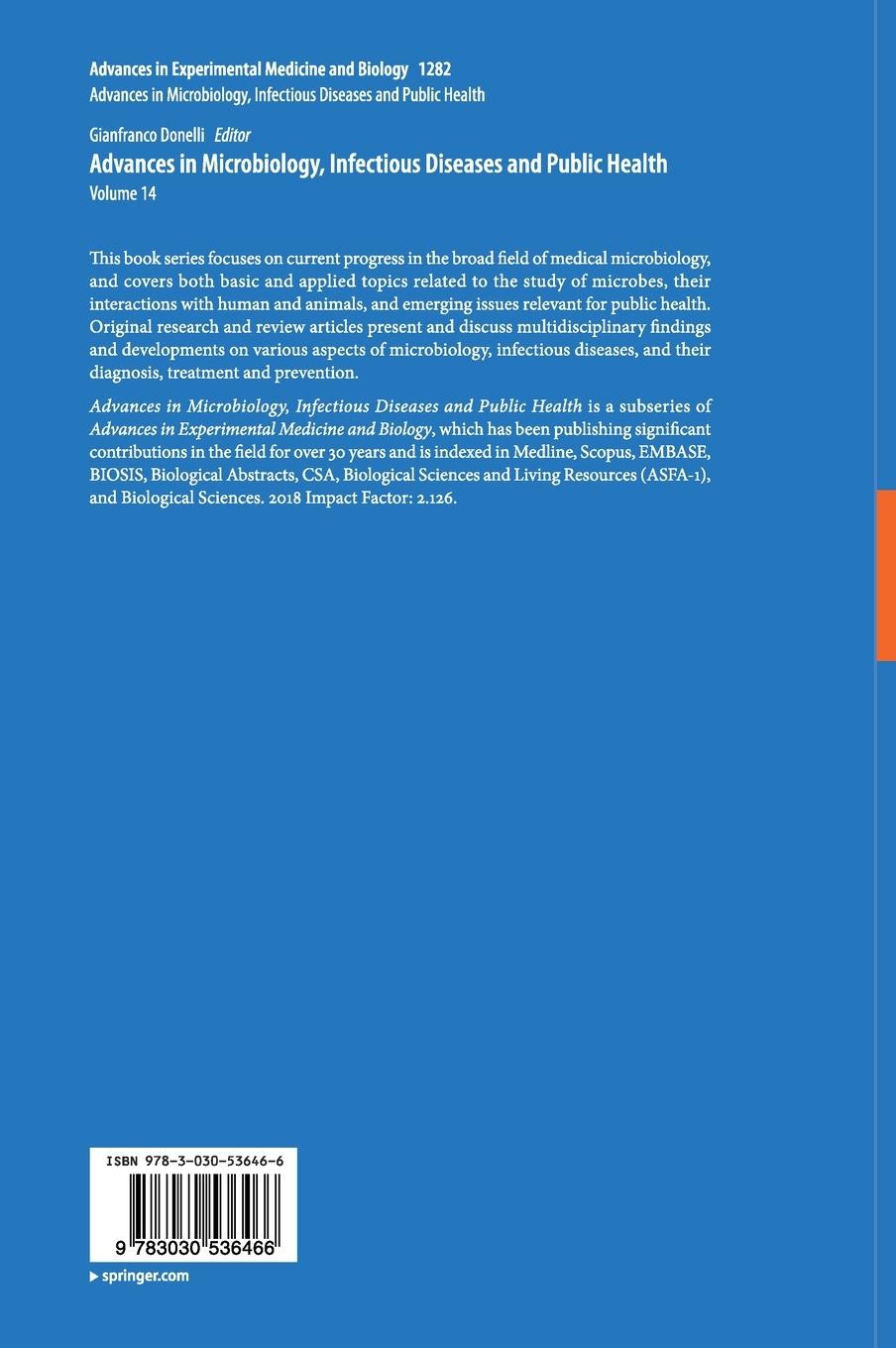 Rückseitencover Advances in Microbiology, Infectious Diseases and Public Health