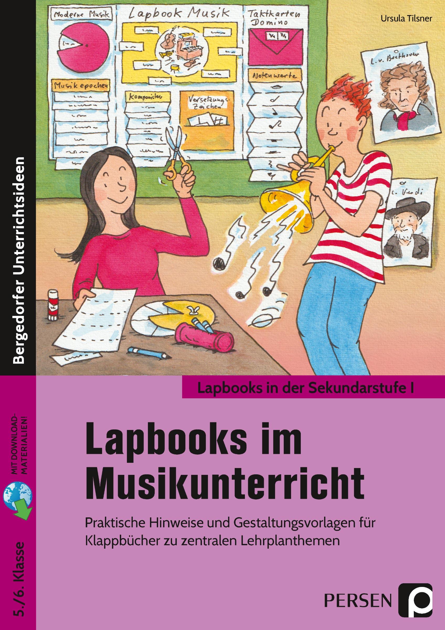 Vorderes Coverbild Lapbooks im Musikunterricht - 5./6. Klasse
