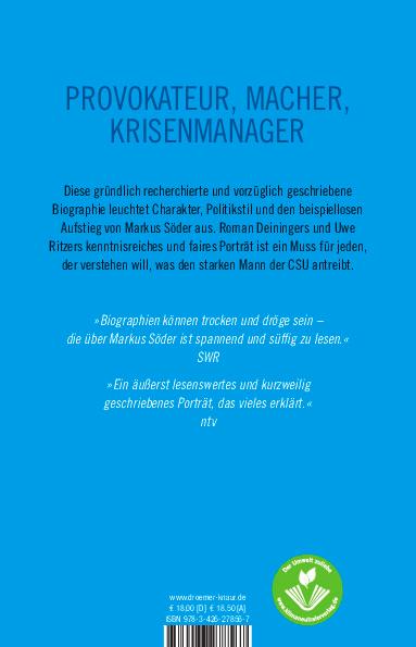 Rückseitencover Markus Söder - Der Schattenkanzler