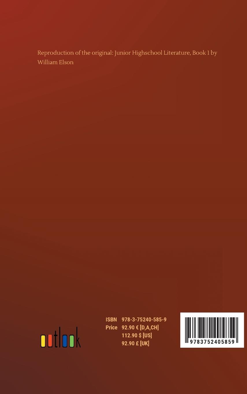 Rückseitencover Junior Highschool Literature, Book 1